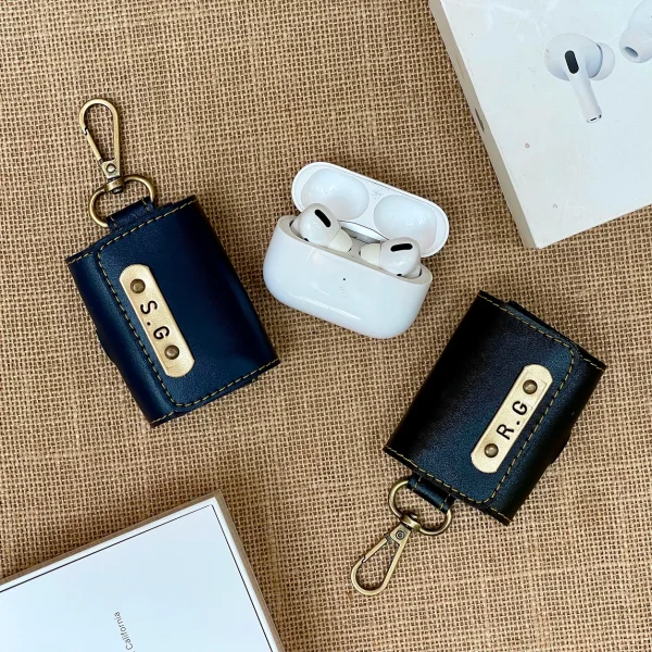 Personalized Vegan Leather AirPods Case