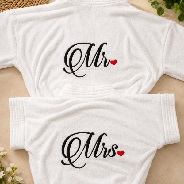 Personalized Bathrobes and Towels - Adults Edition