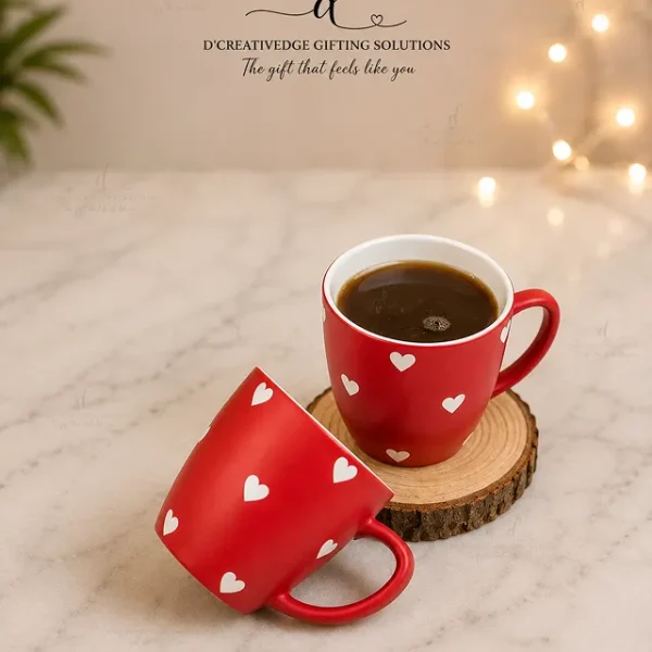 Premium Unbreakable Heart Coffee Mug Set (Set of 2)