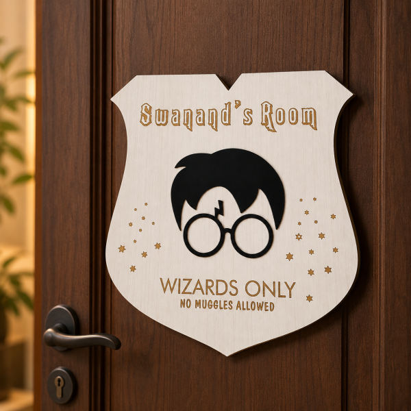 Personalized Kids Room Nameplate - Harry Potter