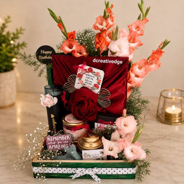 Gladiolas Birthday Gift Hamper