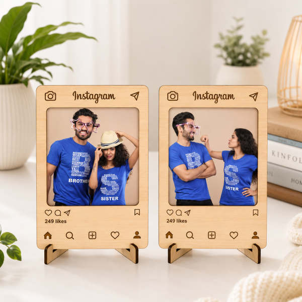 Instagram-Inspired Wooden Photo Frame Set