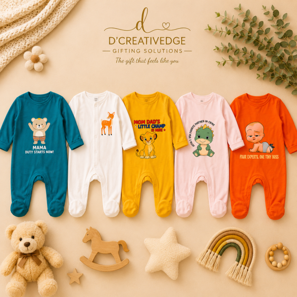 Personalised Baby Onesie (Set of 5)