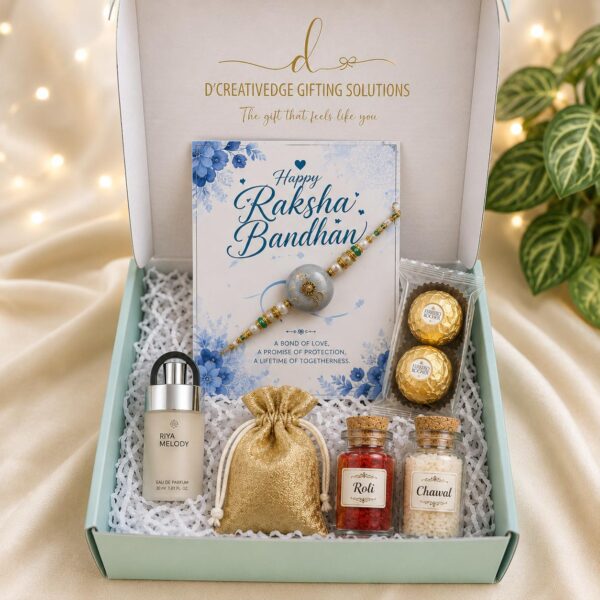 Bond of Blue Rakhi Box