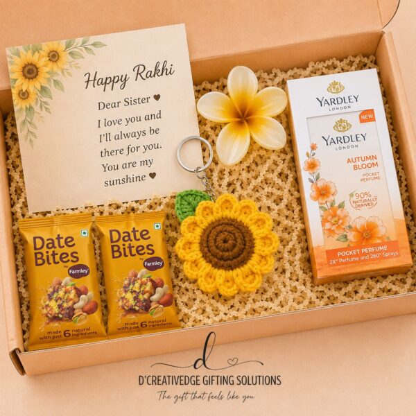 Sunflower Rakhi Box
