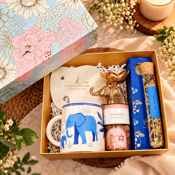 The Blue Elephant-Themed Luxury Gift Hamper